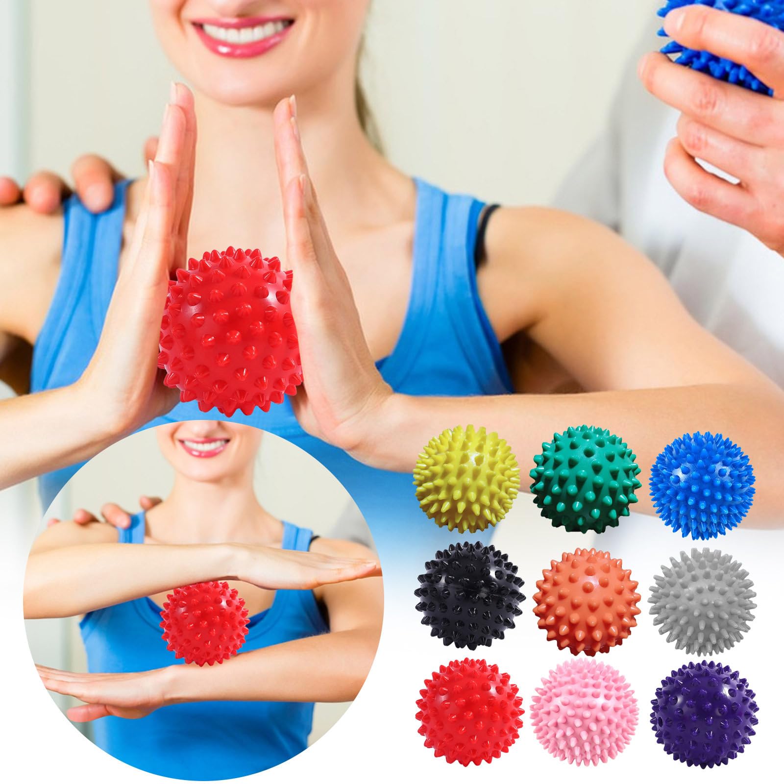 Yoga Fitness Ball - マッサージボール 筋膜ボール 筋肉リラクゼーションマッサージ ヨガフィットネス 肩首足マッサージ ハードネック膜経絡マッサージ