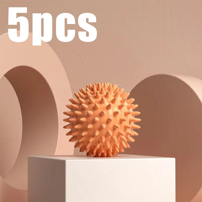 Yoga Fitness Ball - 1/5 個 6 センチメートルマッサージボール筋膜筋肉リラクゼーションマッサージヨガフィットネス肩首フットマッサージハードネック膜子午線