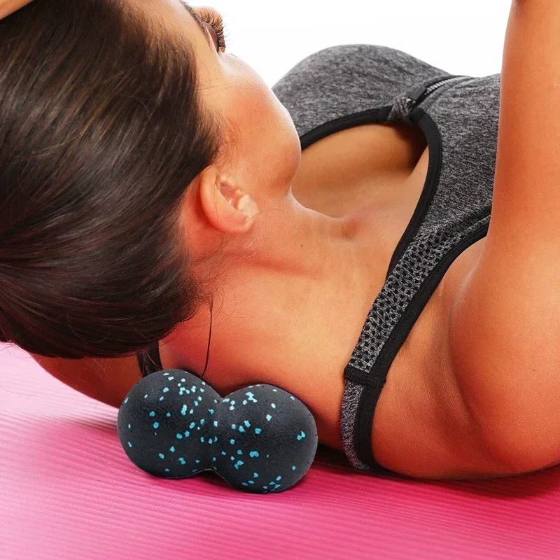 Yoga Fitness Ball - EPP 8 センチメートルピーナッツボールボディマッサージ筋膜ボール高密度筋肉弛緩ラクロスフィットネスヨガ筋膜ボール痛みを軽減