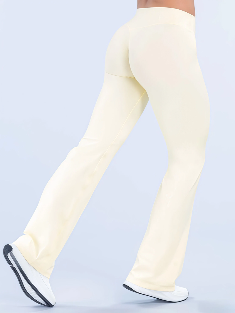 Yoga Fitness Pants - HISTELLO オリジン フレア スポーツ フィットネス フレアパンツ