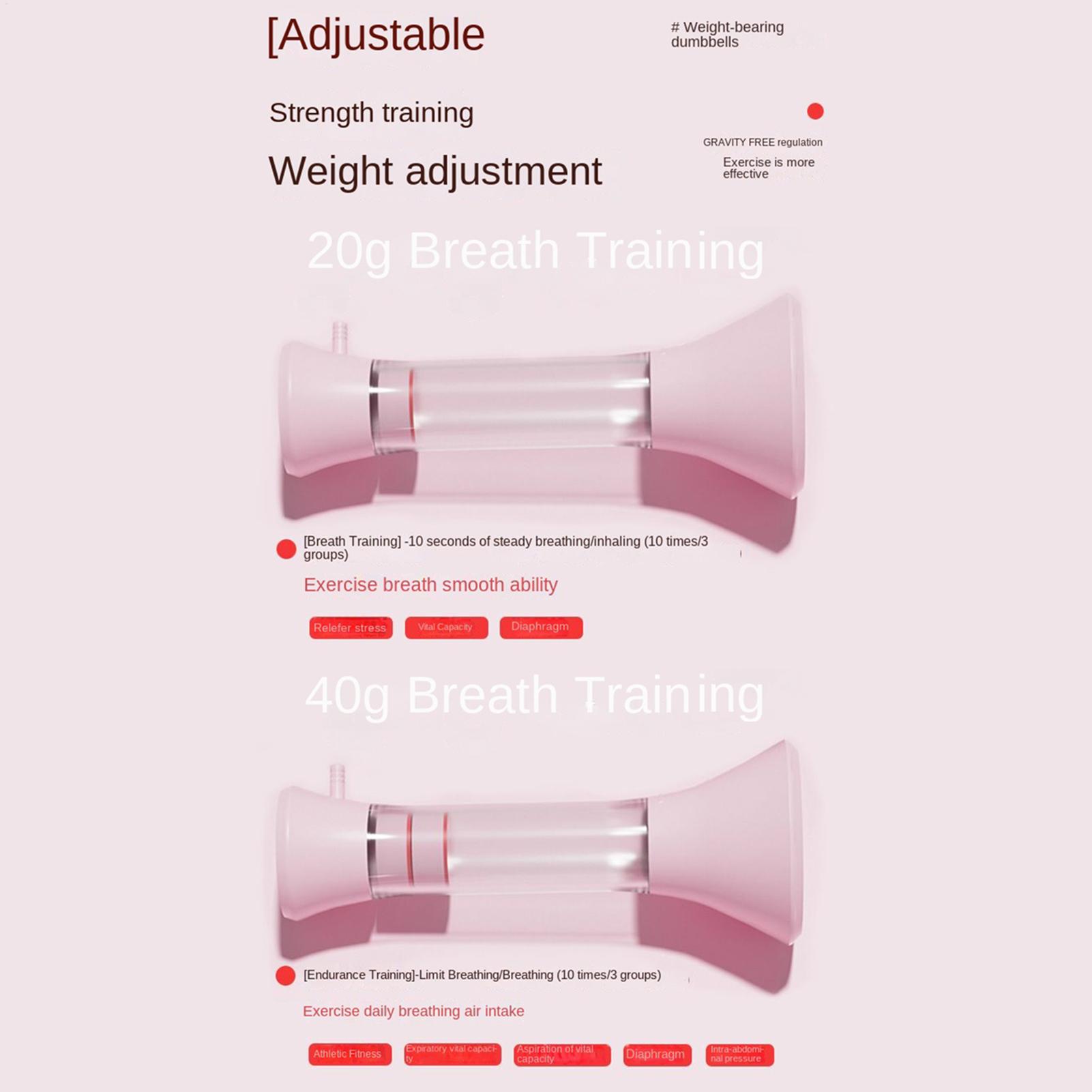 Adjustable Dumbbells - 呼吸ダンベル タイプ C 充電式調整可能な強度運動器具 使いやすい呼吸ダンベル 大人用