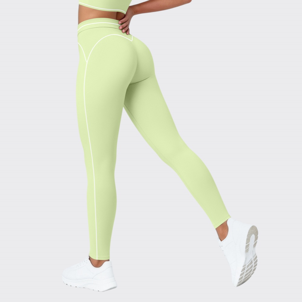 Yoga Fitness Pants - ハイウエストスポーツレギンス女性フィットネスランニングヨガパンツプッシュアップカラーブロッキングジムタイツレギンスカジュアルワークアウトパンツ