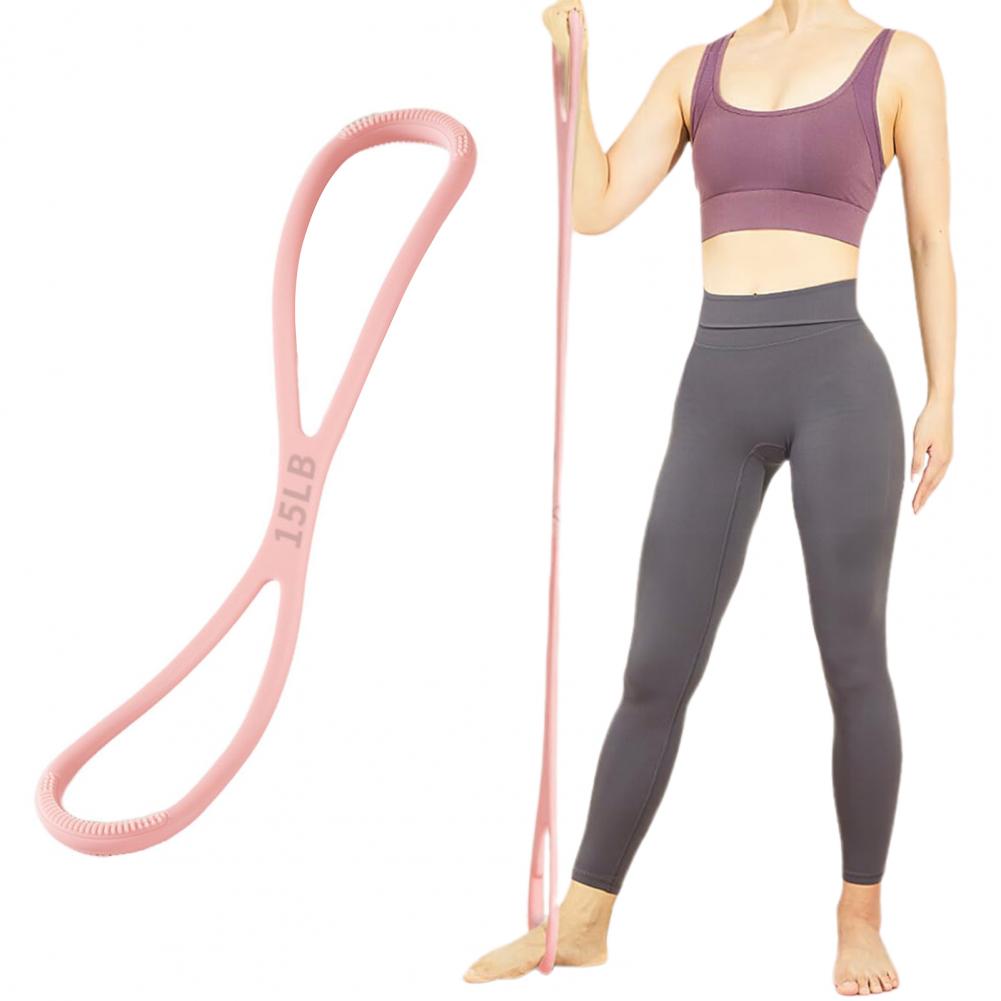 Figure 8 Resistance Band - 図 8 エクササイズレジスタンスバンドアームショルダーストレッチ筋力トレーニングフィットネス弾性ストラップ 15/25/35Lbs シリコーンテンションロープ