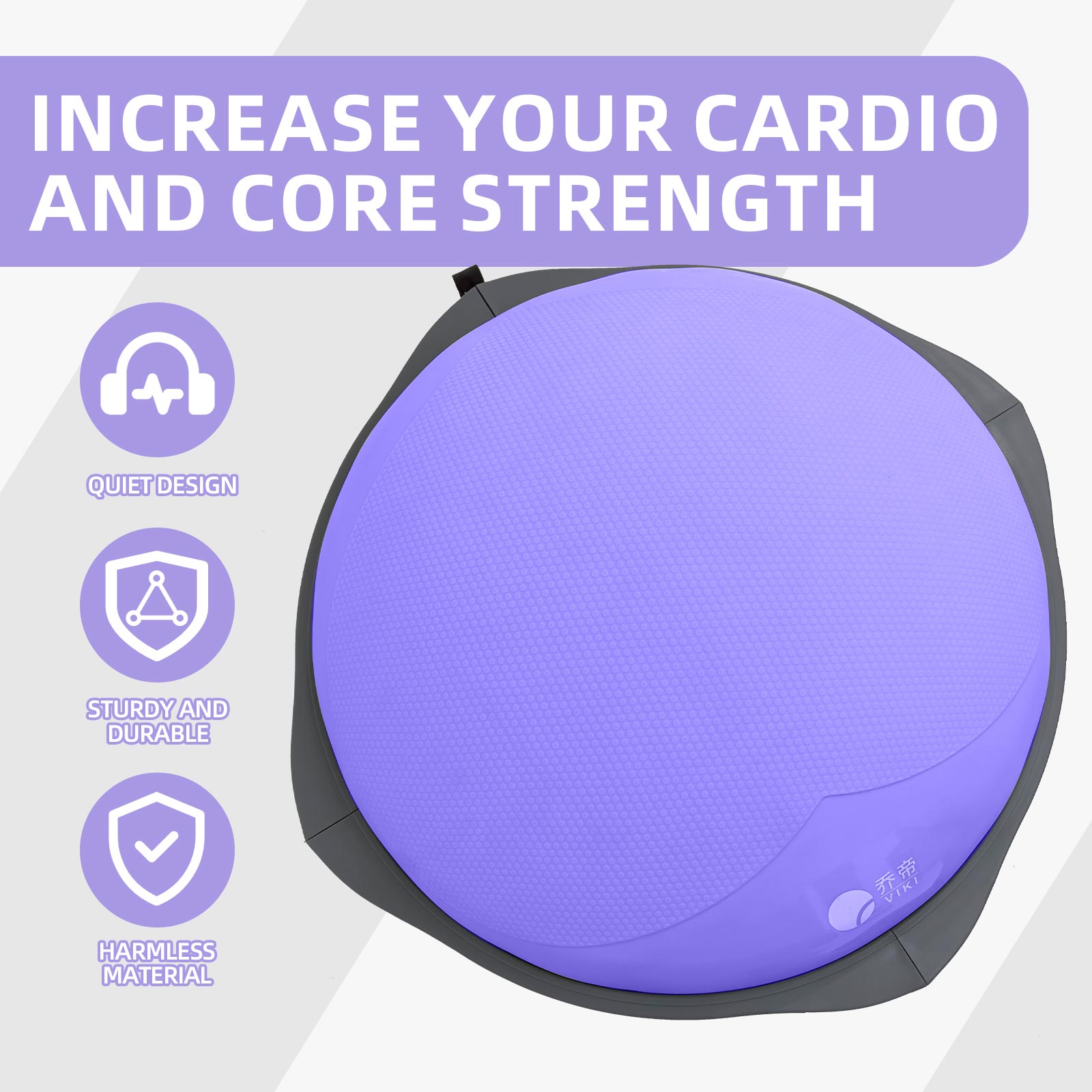 70cm ボスボール、滑り止め付き木製ベース付きインフレータ - Yoga Fitness Ball のレビューと価格