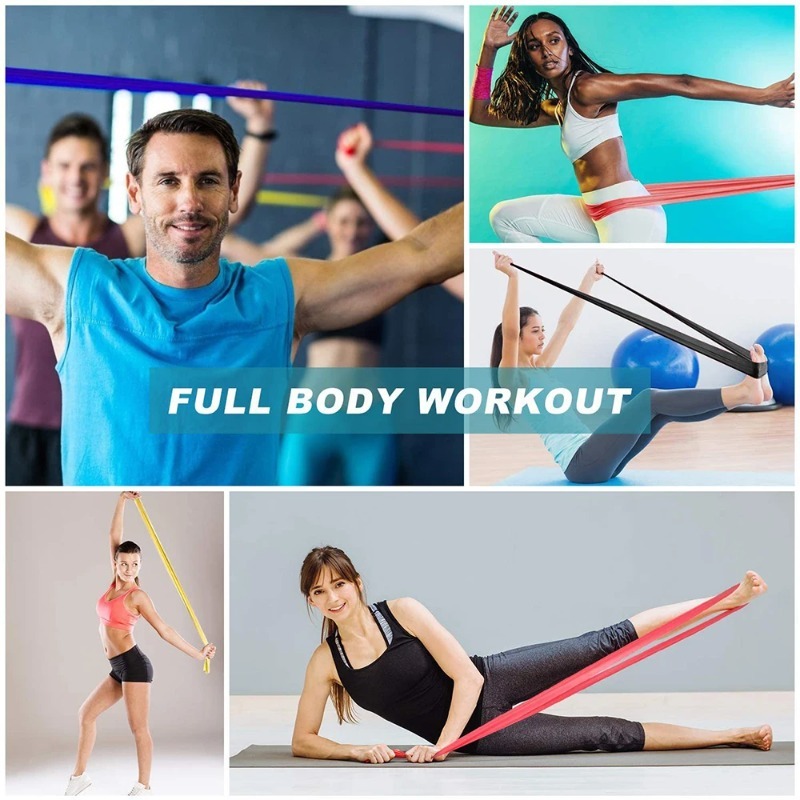 天然ラテックス製レジスタンスバンド、ヨガ、ピラティス、ホーム - Yoga Fitness Stretching Strap のレビューと価格