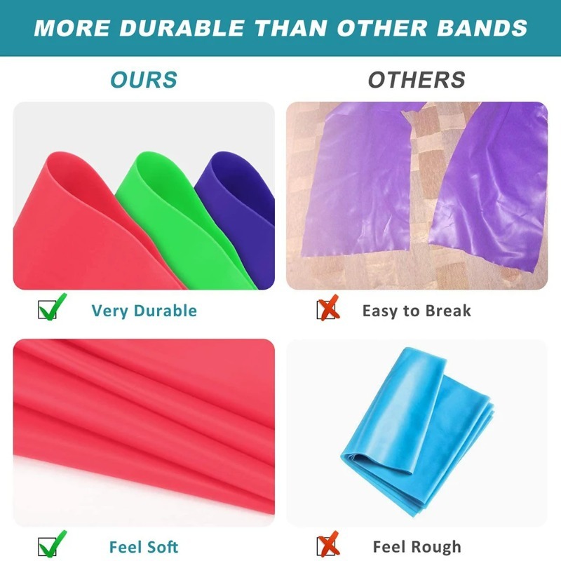 天然ラテックス製レジスタンスバンド、ヨガ、ピラティス、ホーム - Yoga Fitness Stretching Strap のレビューと価格