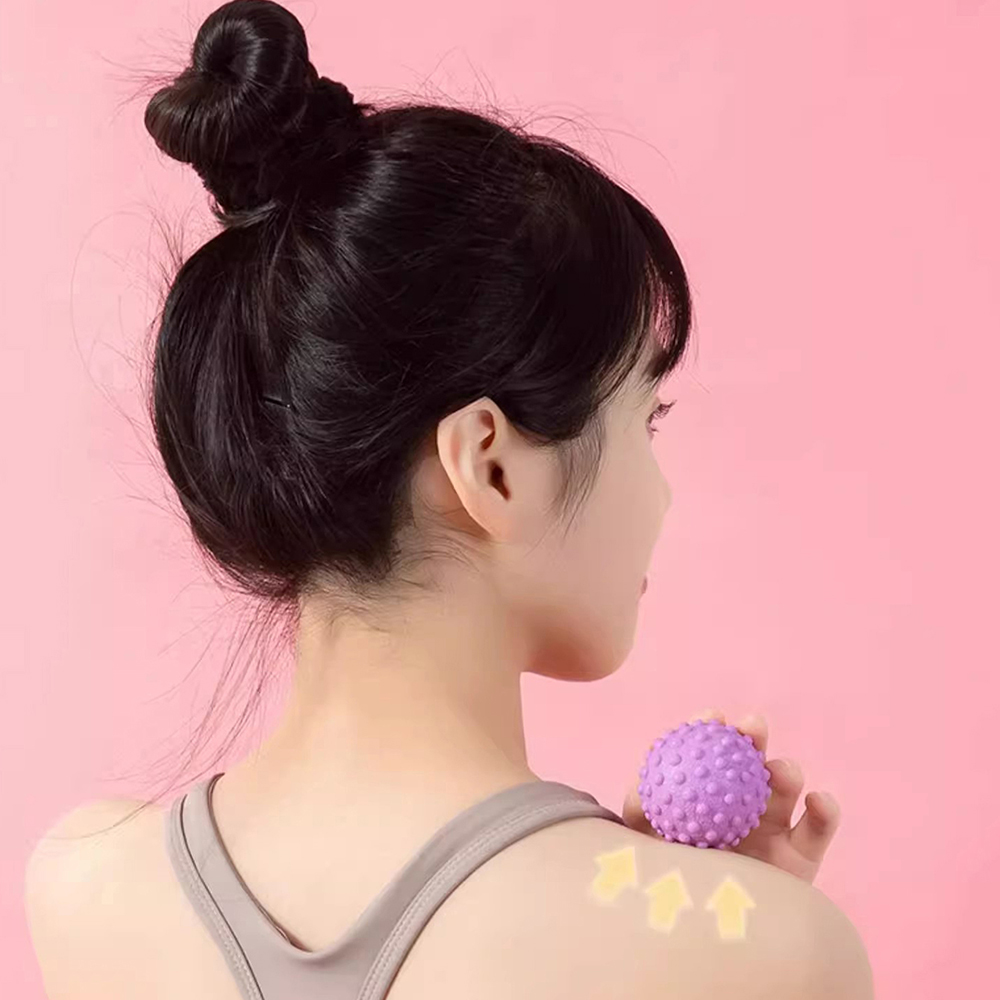 ポータブル TPR 筋膜マッサージボール レイズドトリガーポ - Yoga Fitness Ball のレビューと価格