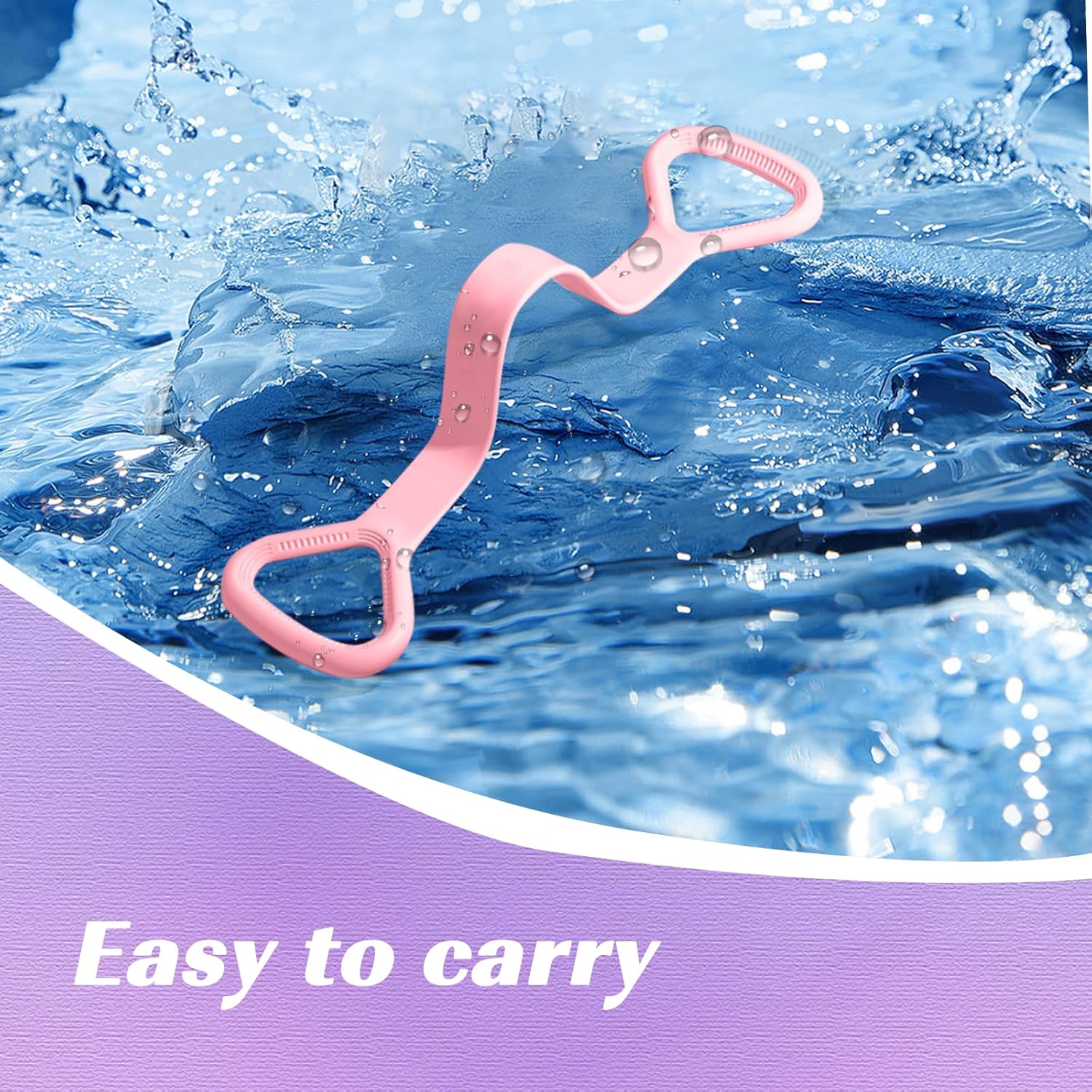 レジスタンスバンド、ハンドル付きフィギュア8フィットネスレジ - Figure 8 Resistance Band のレビューと価格