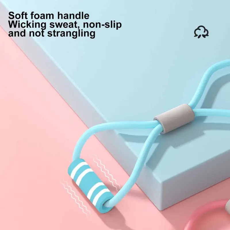 フィットネス抵抗バンド ハンドル付き ポータブル 男女兼用  - Figure 8 Resistance Band のレビューと価格