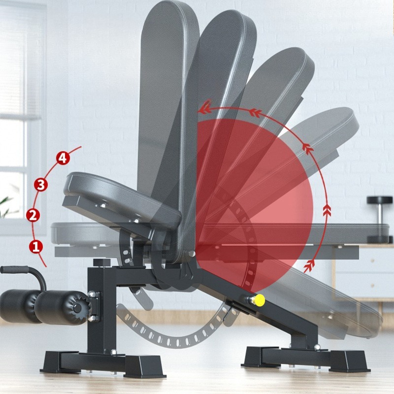 ブラックフィットネスベンチ エクササイズ機器 多機能調整可能 - Adjustable Dumbbells のレビューと価格