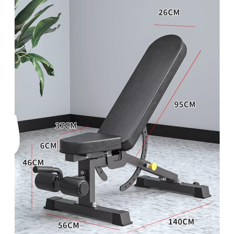 ブラックフィットネスベンチ エクササイズ機器 多機能調整可能 - Adjustable Dumbbells のレビューと価格