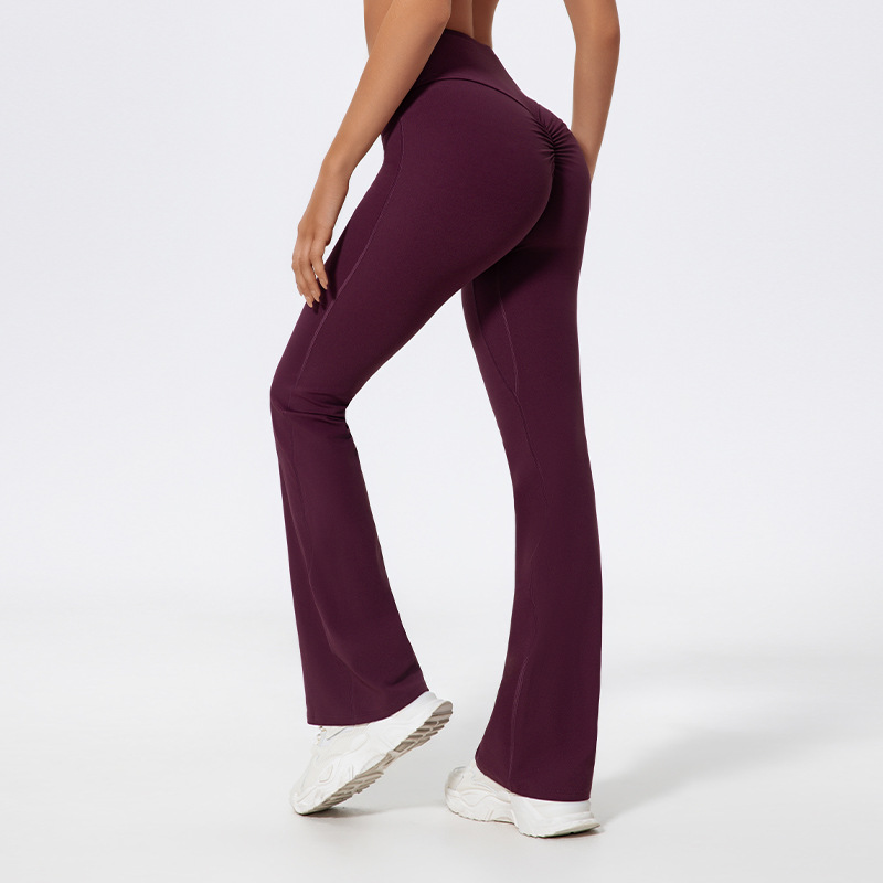 LezyanXR ワイドレッグ タイト ヌード ヒップリフト - Yoga Fitness Pants のレビューと価格