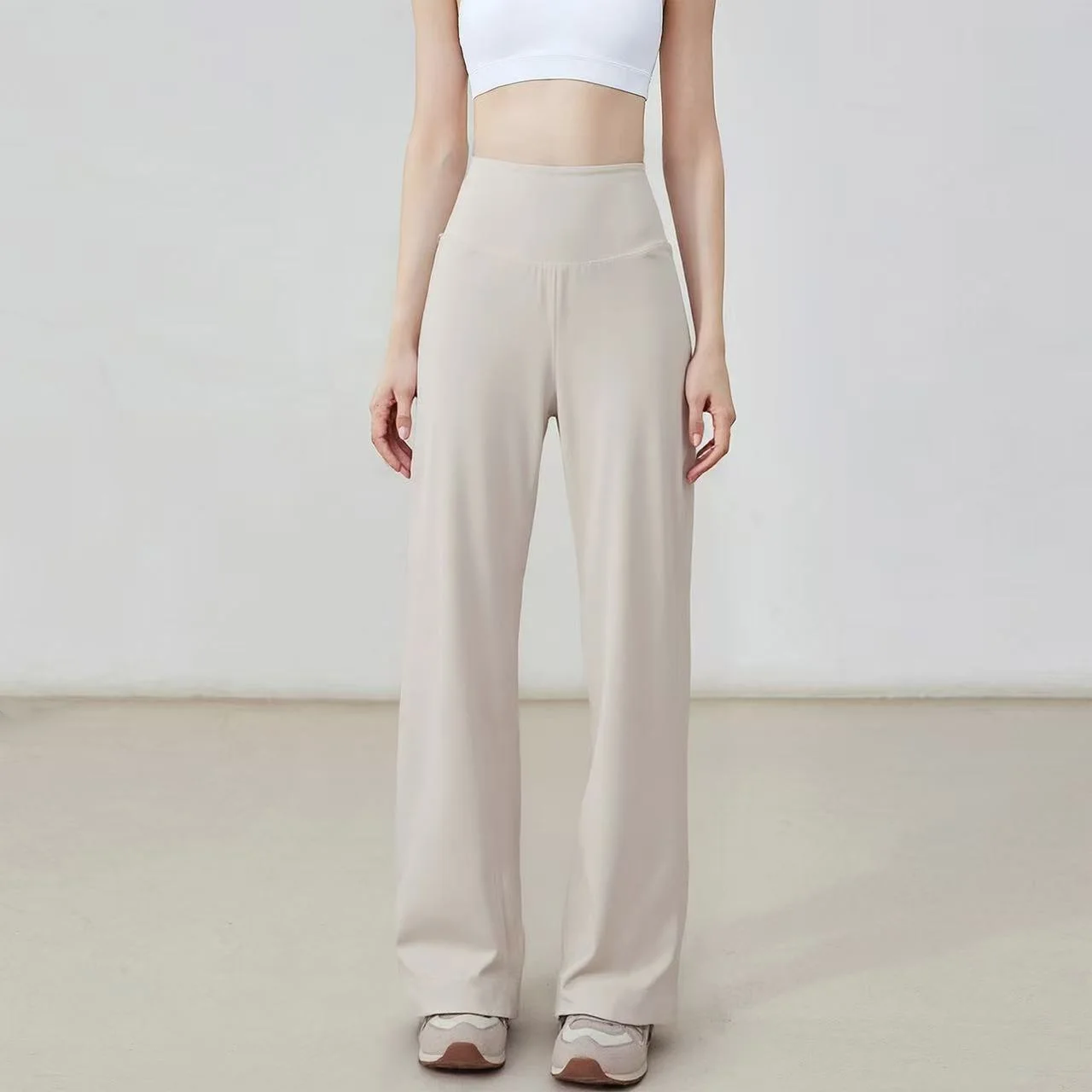 フィットネス レディース ルーズストレート スポーツパンツ  - Yoga Fitness Pants のレビューと価格