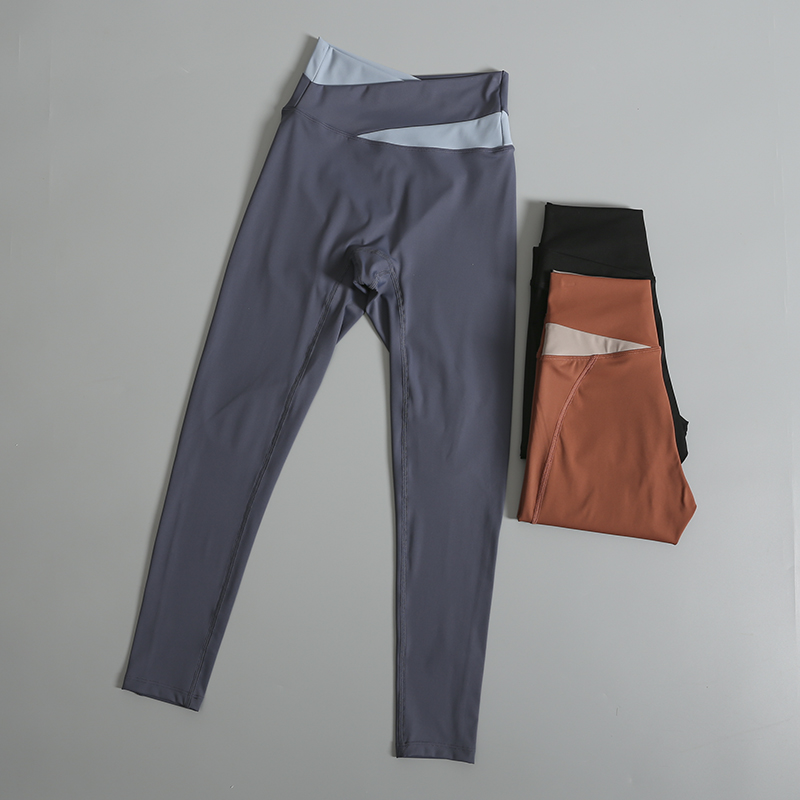 ハイウエストフィットネスパンツ レディース シームレス タイ - Yoga Fitness Pants のレビューと価格