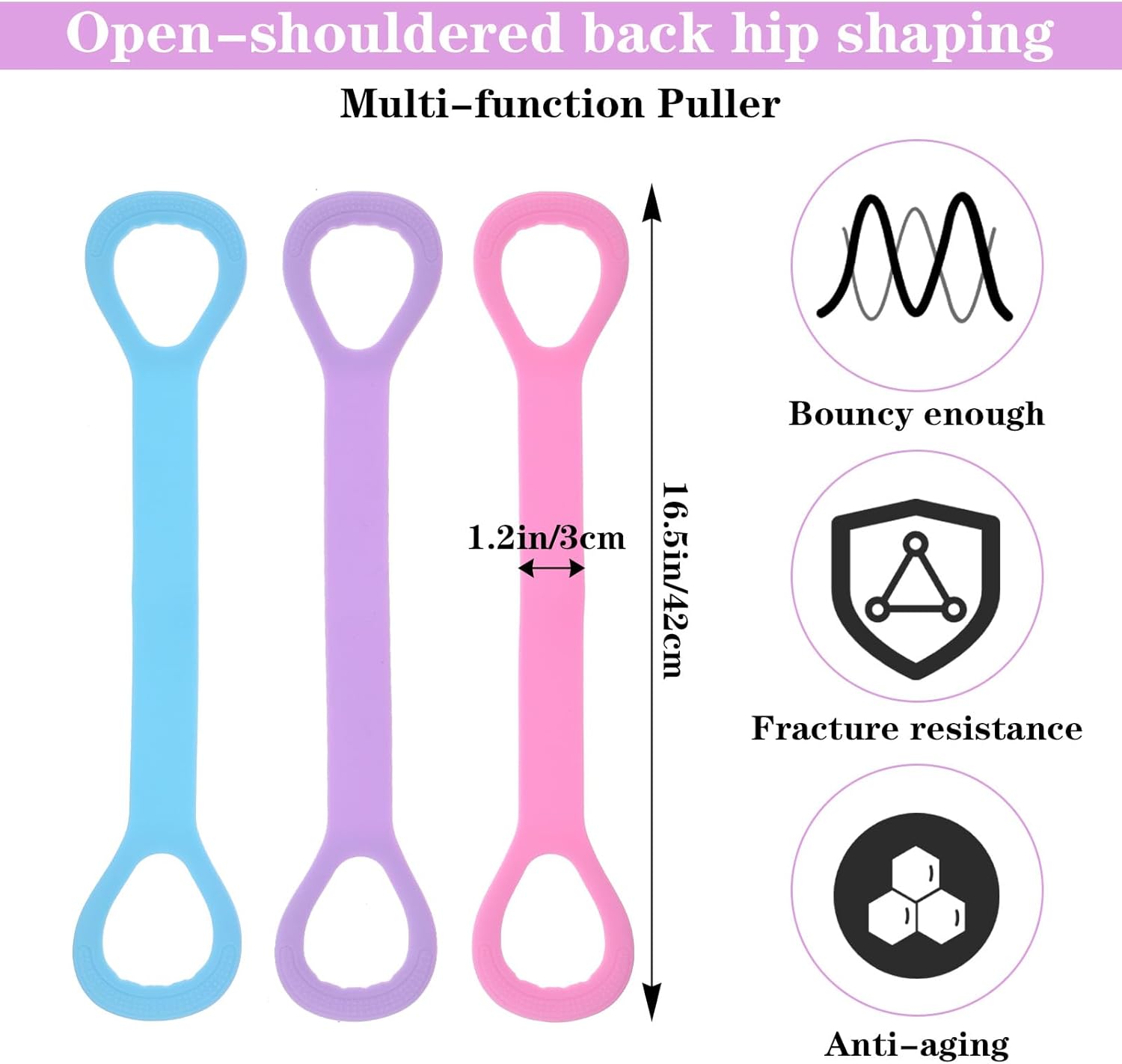ジンシ フィギュア8型レジスタンスバンド 3本セット ヘビー - Figure 8 Resistance Band のレビューと価格