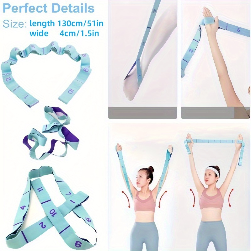 ヨガデジタルストレッチストラップ オープンショルダープルロー - Yoga Fitness Stretching Strap のレビューと価格