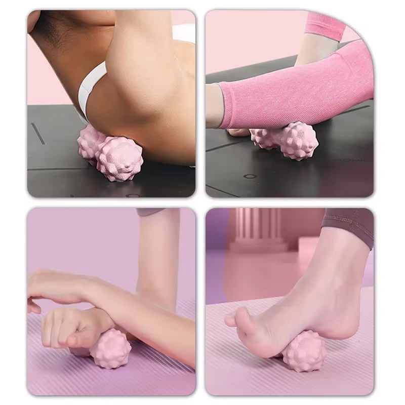 TPR製隆起ポイント付き筋膜マッサージボール、深部組織筋肉弛 - Yoga Fitness Ball のレビューと価格