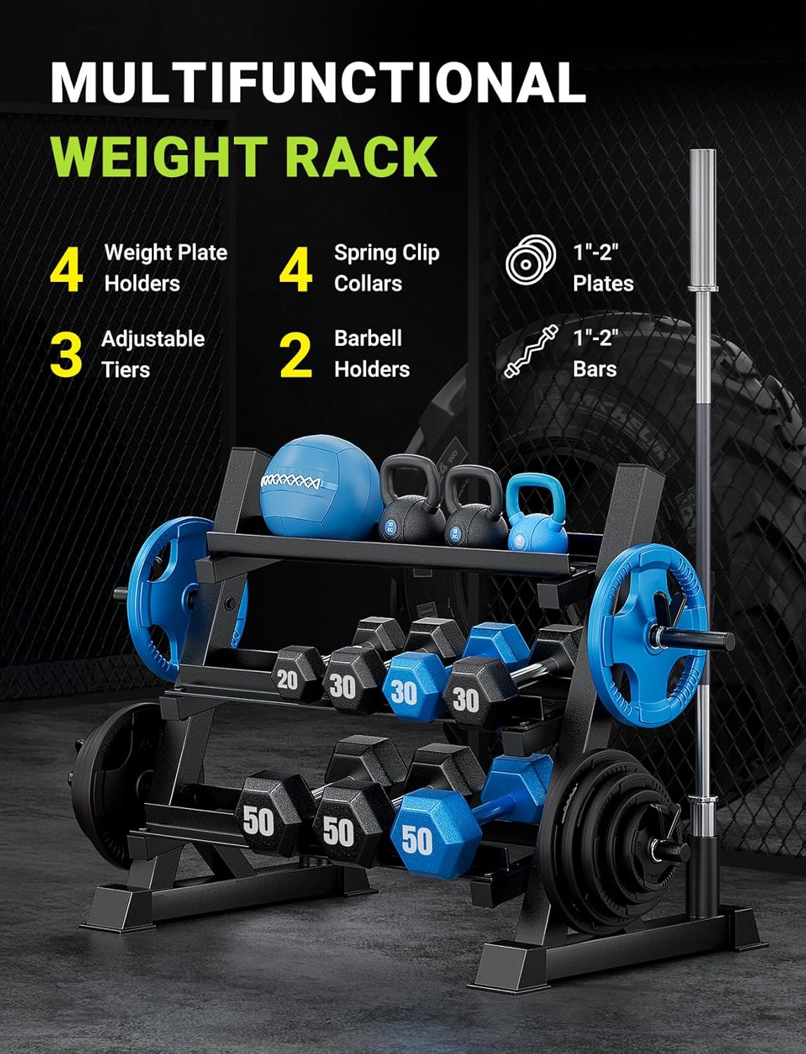 ホームジム用、頑丈な素材、ブラウンカラー、耐荷重1100ポン - Adjustable Dumbbells のレビューと価格