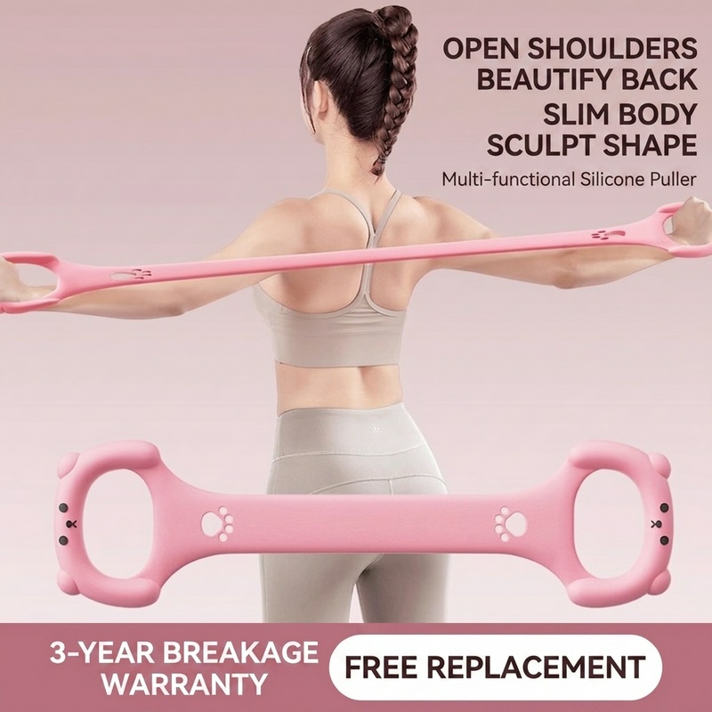 40ポンドシリコン製チェストエキスパンダー、耐破損性、ヨガス - Yoga Fitness Resiliation のレビューと価格