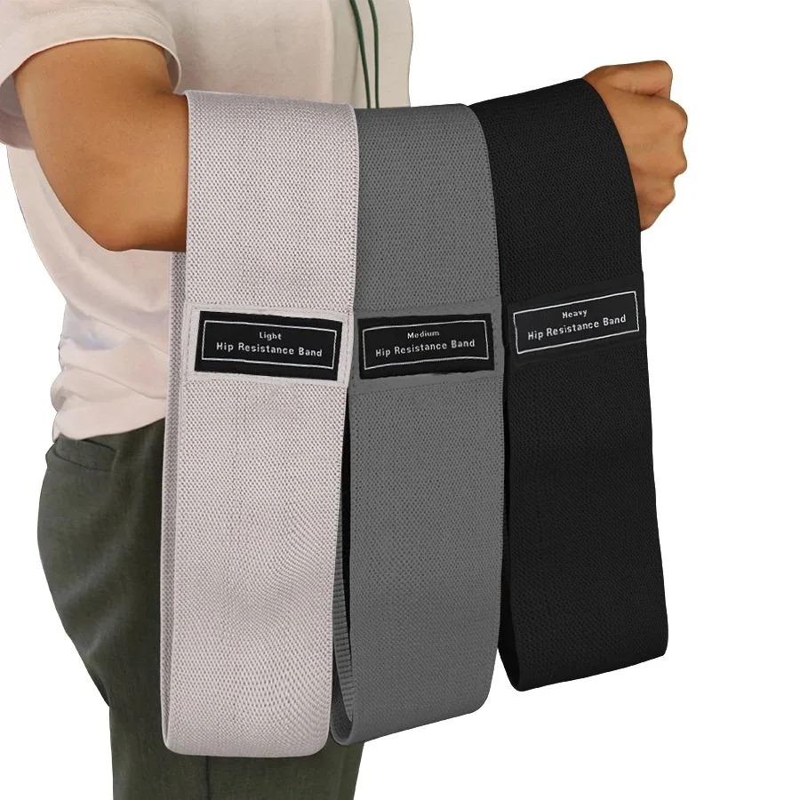 ファブリック抵抗ヒップブーティーバンド臀部太もも弾性トレーニ - Yoga Fitness Stretching Strap のレビューと価格