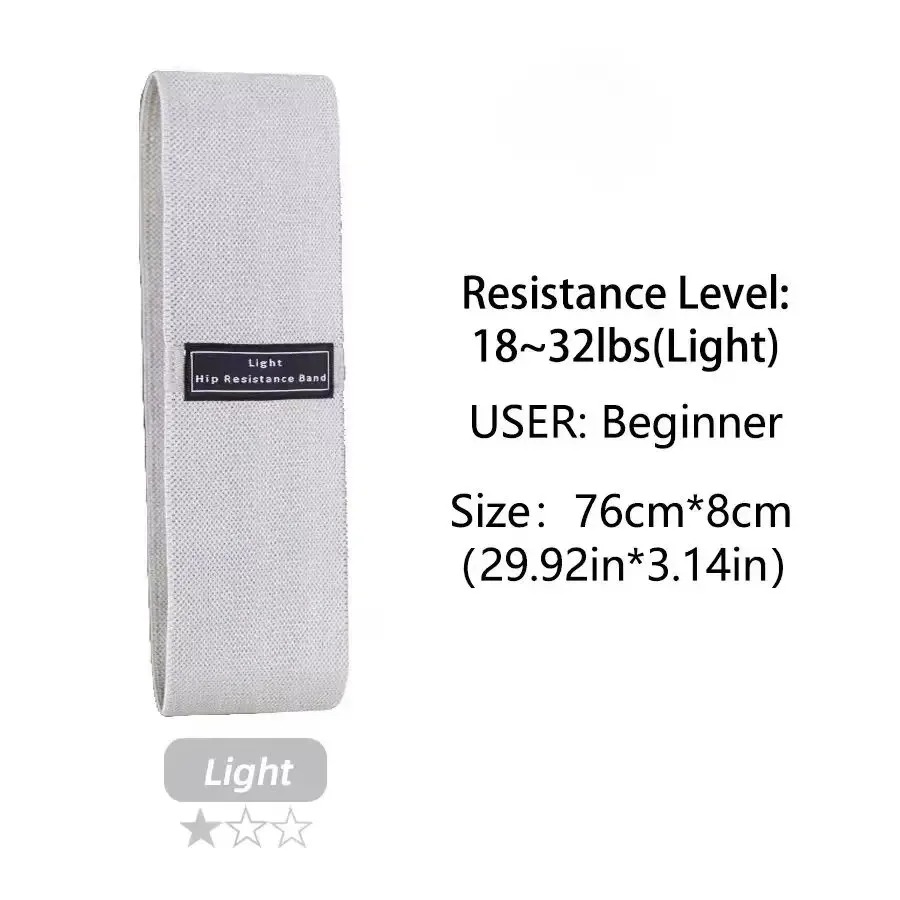 ファブリック抵抗ヒップブーティーバンド臀部太もも弾性トレーニ - Yoga Fitness Stretching Strap のレビューと価格