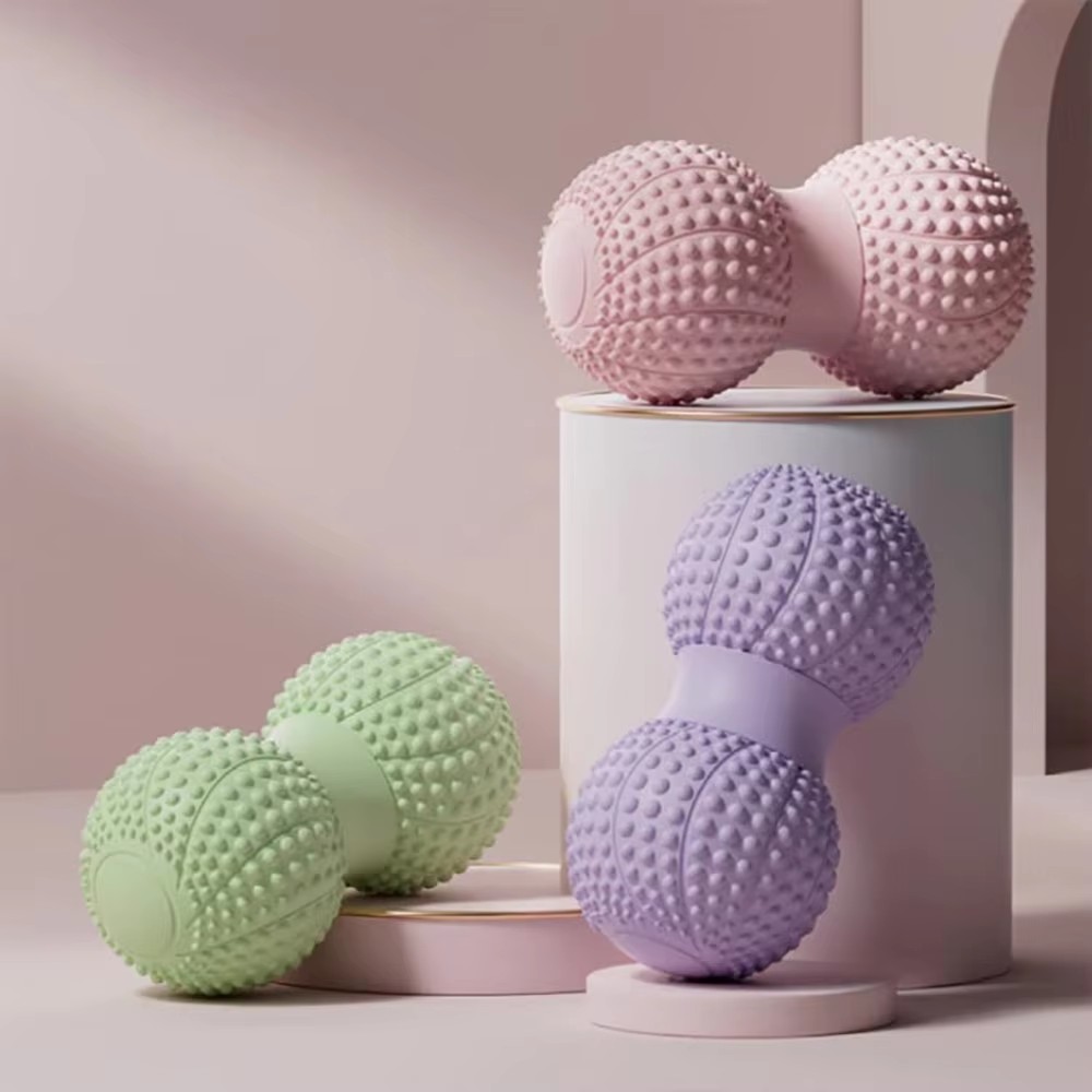 ヨガ筋膜ボール ピーナッツマッサージボール フットマッサージ - Yoga Fitness Ball のレビューと価格