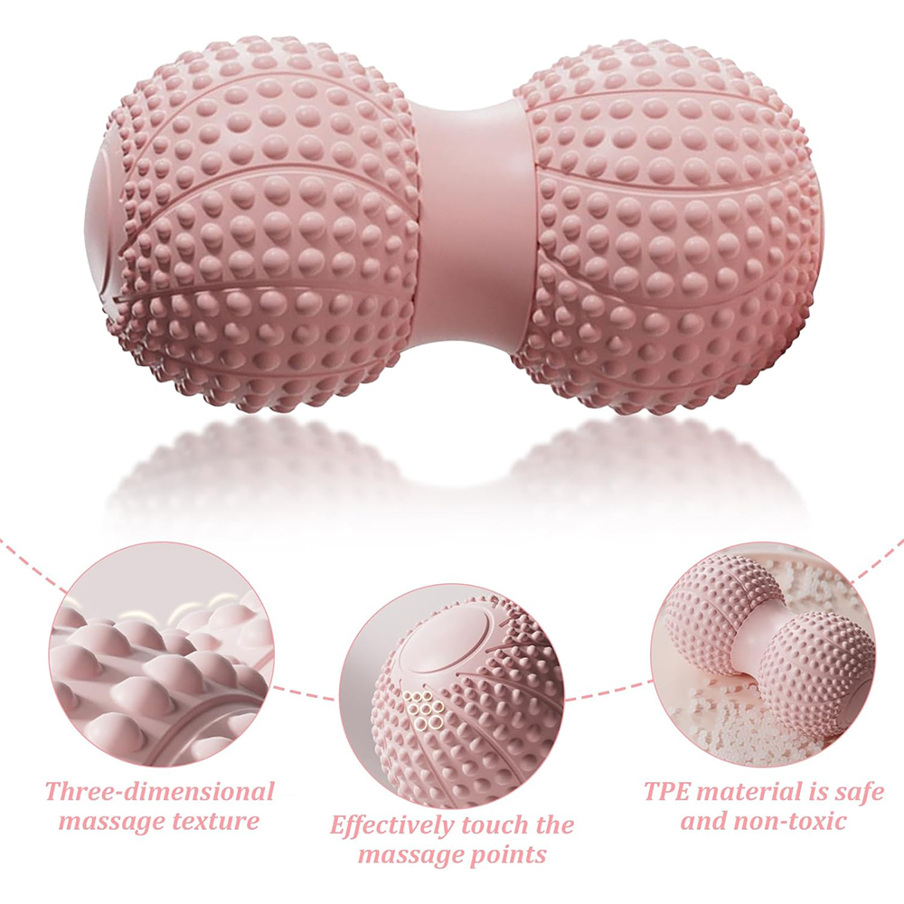 ヨガ筋膜ボール ピーナッツマッサージボール フットマッサージ - Yoga Fitness Ball のレビューと価格