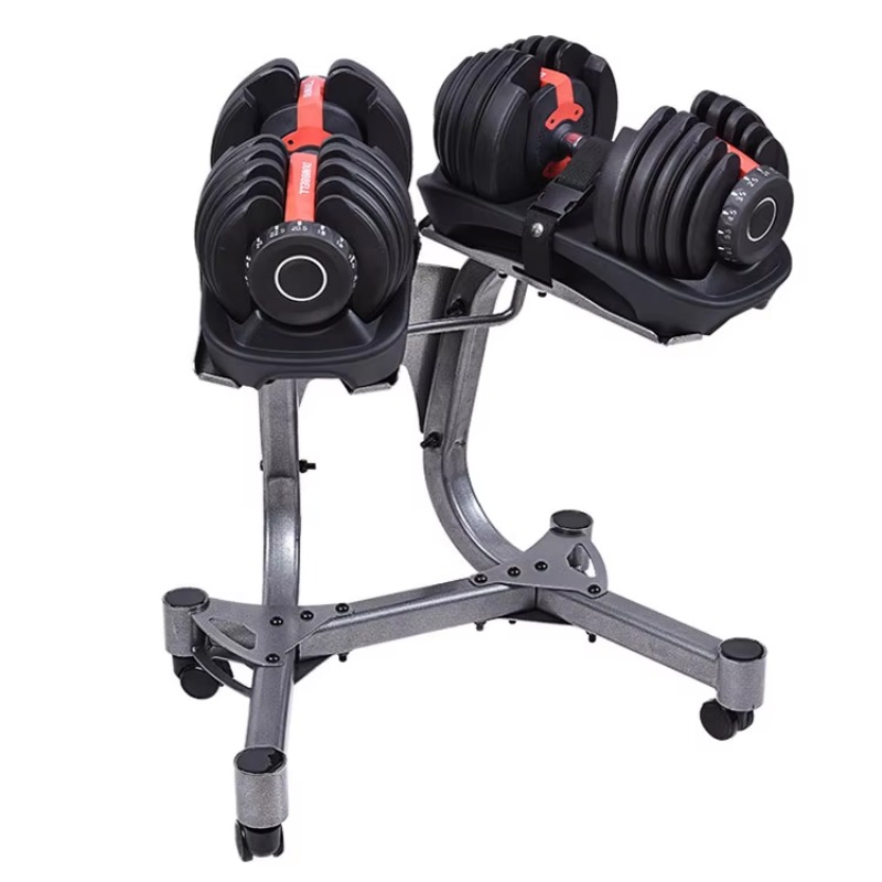フリーウェイトジムセット鋳鉄製調整可能ダンベルバーベル50k - Adjustable Dumbbells のレビューと価格