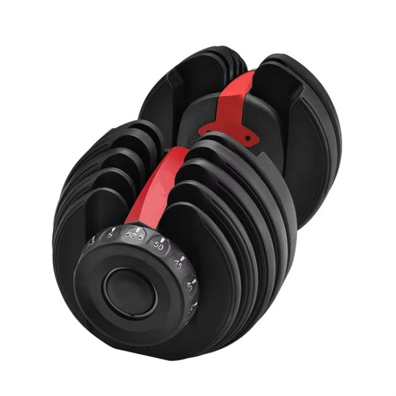 フリーウェイトジムセット鋳鉄製調整可能ダンベルバーベル50k - Adjustable Dumbbells のレビューと価格